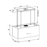 Drija Extractor de vidrio templado led pendente 90
