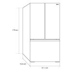 DRIJA REFRIGERADOR FRENCH DOOR DE 20CUFT INVERTER DISEÃ‘O ACERO BLACK