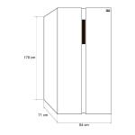 DRIJA REFRIGERADOR SIDE BY SIDE DE 18CUFT DISEÃ‘O ESPEJO AZUL INVERTER