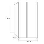 DRIJA REFRIGERADOR SIDE BY SIDE DE 23CUFT INVERTER DISEÃ‘O VIDRIO BLANCO
