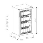 CENTRO DE BEBIDAS INDEPENDIENTE DRIJA 85L LED PIAVE70B