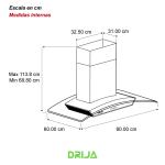 DRIJA EXTRACTOR DE GRASA TIPO ISLA PRISMA 90