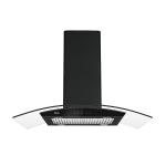 Drija Extractor de grasa negro tipo isla prisma touch 90