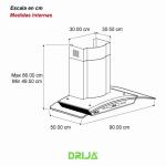 DRIJA EXTRACTOR DE GRASA PRISMA TOUCH 90