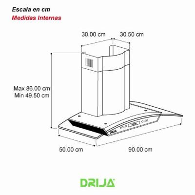 DRIJA EXTRACTOR DE GRASA PRISMA TOUCH 90