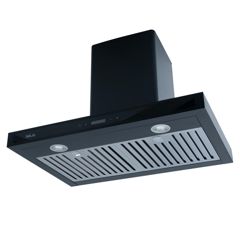 DRIJA EXTRACTOR DE GRASA 75CM COLOR NEGRO QUADRATO 76