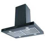 Drija Extractor de grasa tipo isla 75cm color negro quadrato 76