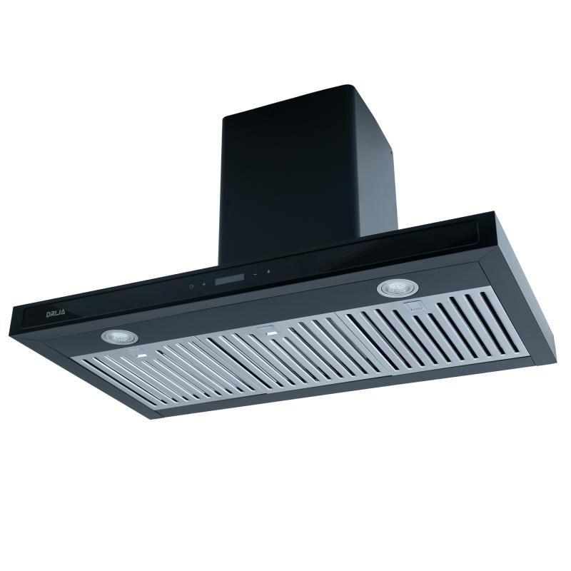 DRIJA EXTRACTOR DE GRASA 90CM COLOR NEGRO QUADRATO 90