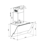 DRIJA EXTRACTOR DE GRASA DE PARED DE 75CM COLOR NEGRO