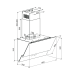 DRIJA EXTRACTOR DE GRASA DE PARED DE 90CM COLOR NEGRO