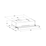 DRIJA EXTRACTOR DE GRASA EMPOTRABLE DE 90CM COLOR NEGRO