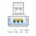 SANKEY REFRIGERADORA SIDE BY SIDE CON FUNCION INVERTER DE 18.3CUFT RF20INS53