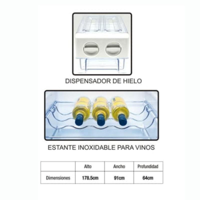 SANKEY REFRIGERADORA SIDE BY SIDE CON FUNCION INVERTER DE 18.3CUFT RF20INS53