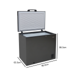 Sankey Congelador de 9.0cuft color gris rfc992