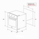 DRIJA HORNO EMPOTRABLE A GAS ROMA 76