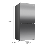 HISENSE REGRIGERADOR CROSS DOOR DE 17.1CUFT ECO INVERTER RQ171B