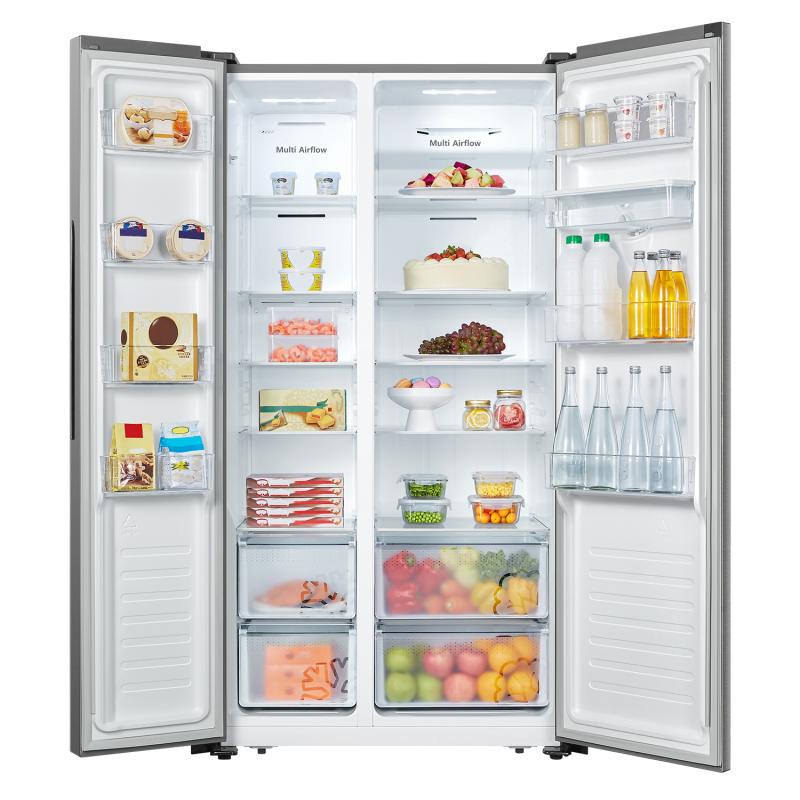 HISENSE REFRIGERADORA SIDE BY SIDE DE 18.4CUFT CON DISPENSADOR DE AGUA RS19N6