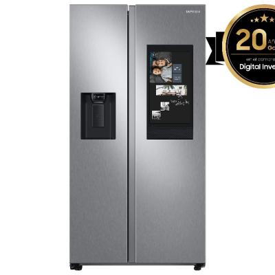 Samsung Refrigerador side by side de 21.5cuft con tablero familiar rs22a5561