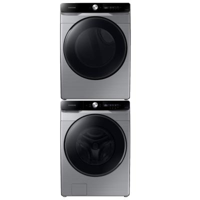 Samsung Combo lavadora y secadora de 22kg a gas color gris wf22c6400/dv22c6370