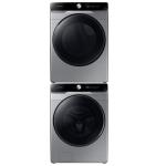 Samsung Combo lavadora y secadora de 22kg electrica color acero wf22c6400/dve22c6370