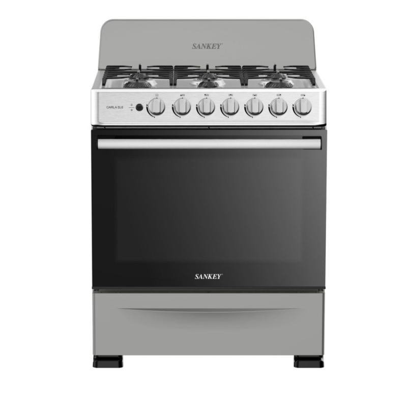 SANKEY ESTUFA A GAS DE 30" 6 QUEMADORES COLOR GRIS