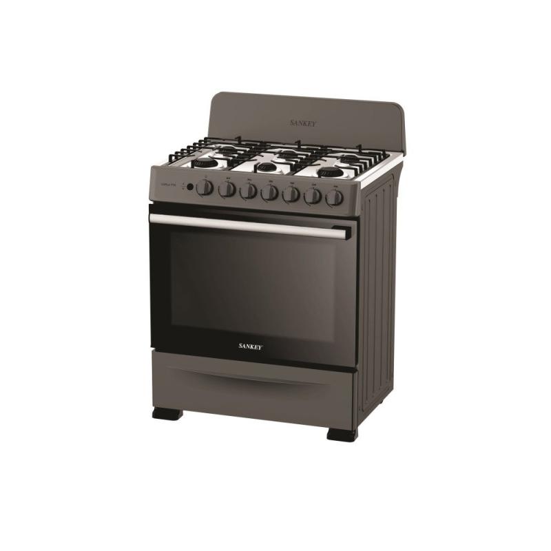 SANKEY ESTUFA A GAS DE 30" 6 QUEMADORES COLOR NEGRA