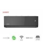 SANKEY AIRE ACONDICIONADO INVERTER DE 17500BTU DISEÃ‘O NEGRO ESPEJO ES18INVW7