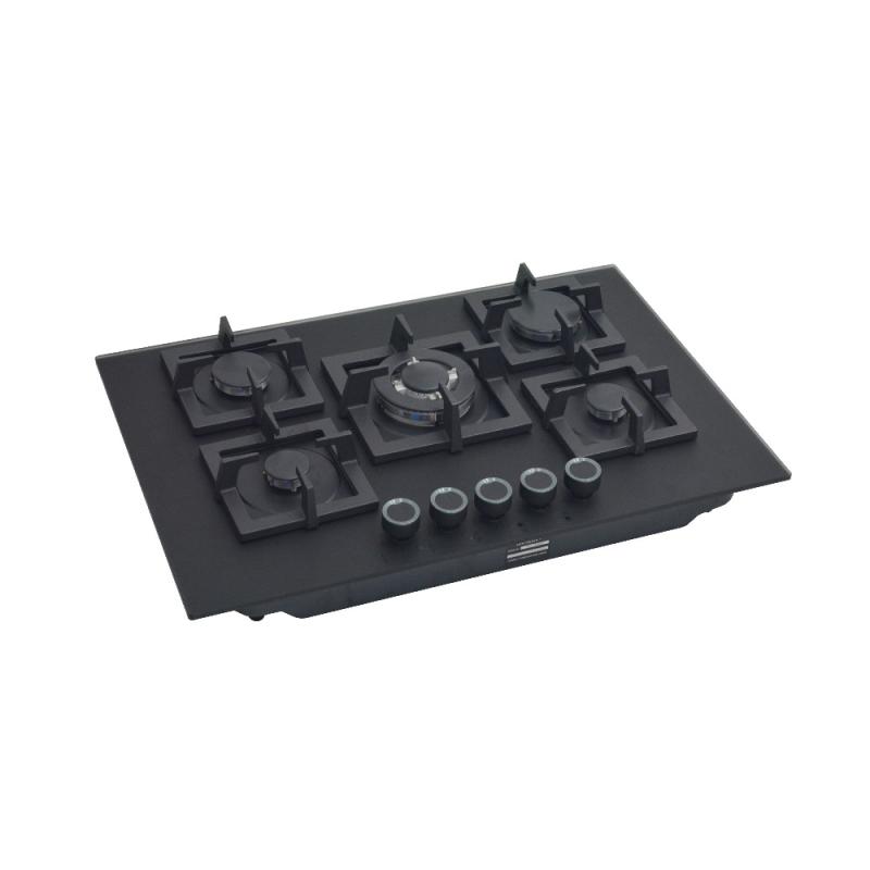 Sankey Estufa empotrable de 30" a gas 5 quemadores nano glass gsh704