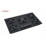 Sankey Estufa empotrable de 35" a gas 5 quemadores nano glass gsh905