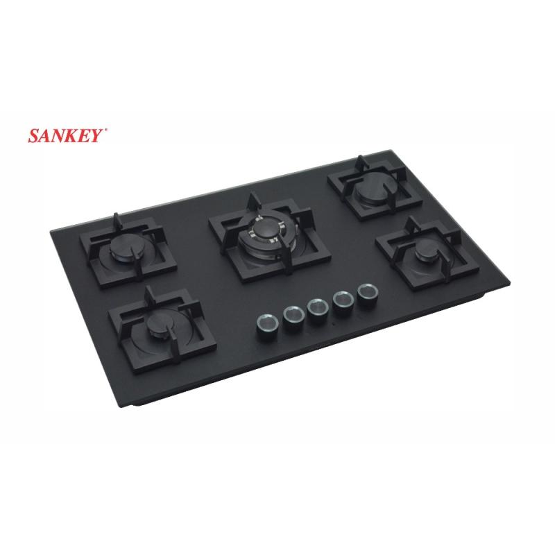 Sankey Estufa empotrable de 35" a gas 5 quemadores nano glass gsh905