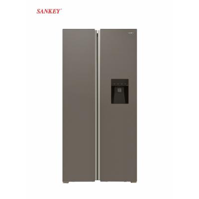 Sankey Refrigerador side by side de 15.4cuft diseño puerta de vidrio con funcion inverter rf16in91