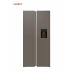 Sankey Refrigerador side by side de 15.4cuft diseño puerta de vidrio con funcion inverter rf16in91