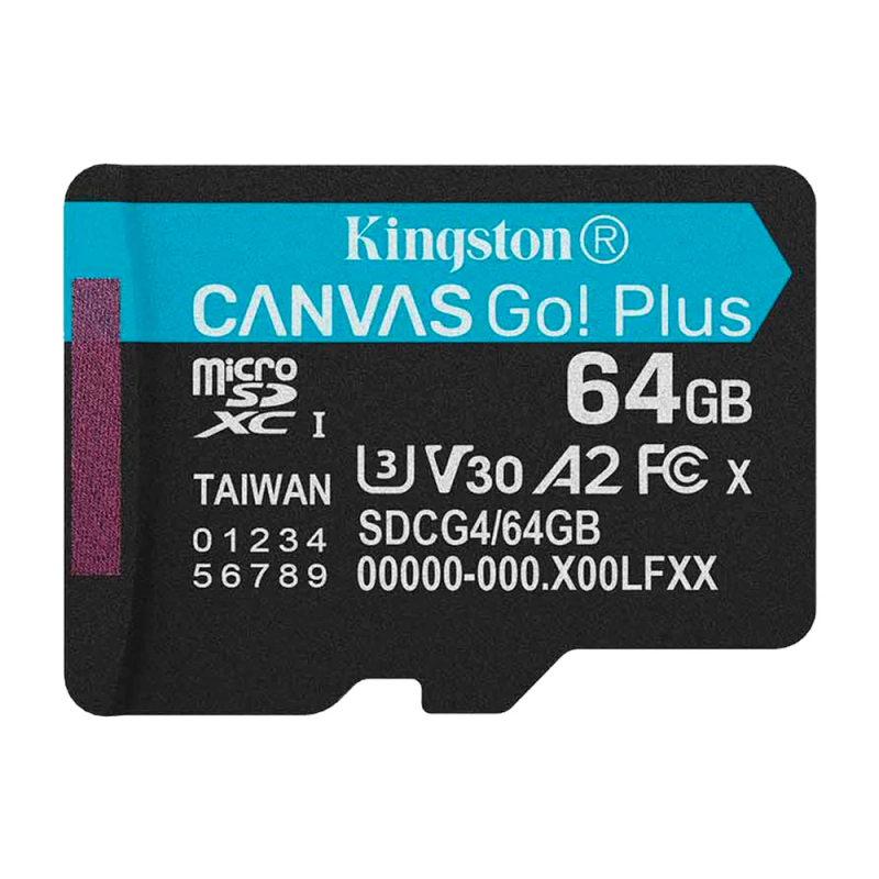 Kingston Memoria micro sdxc 64gb canvas go plus gen4 200 mb/s sdcg4