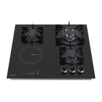 DRIJA ESTUFA DE 58.5CM DUAL 4 QUEMADORES SICILIA TOUCH