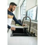 DRIJA FREGADOR EMPOTRABLE DOBLE FUNCION AGUA FRIA Y CALIENTE 75CM SIENA