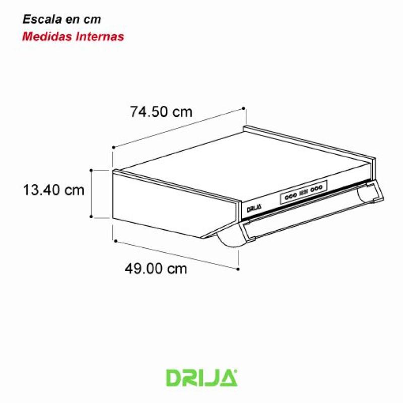 DRIJA EXTRACTOR DE GRASA SLIM TOUCH 76 COLOR NEGRO