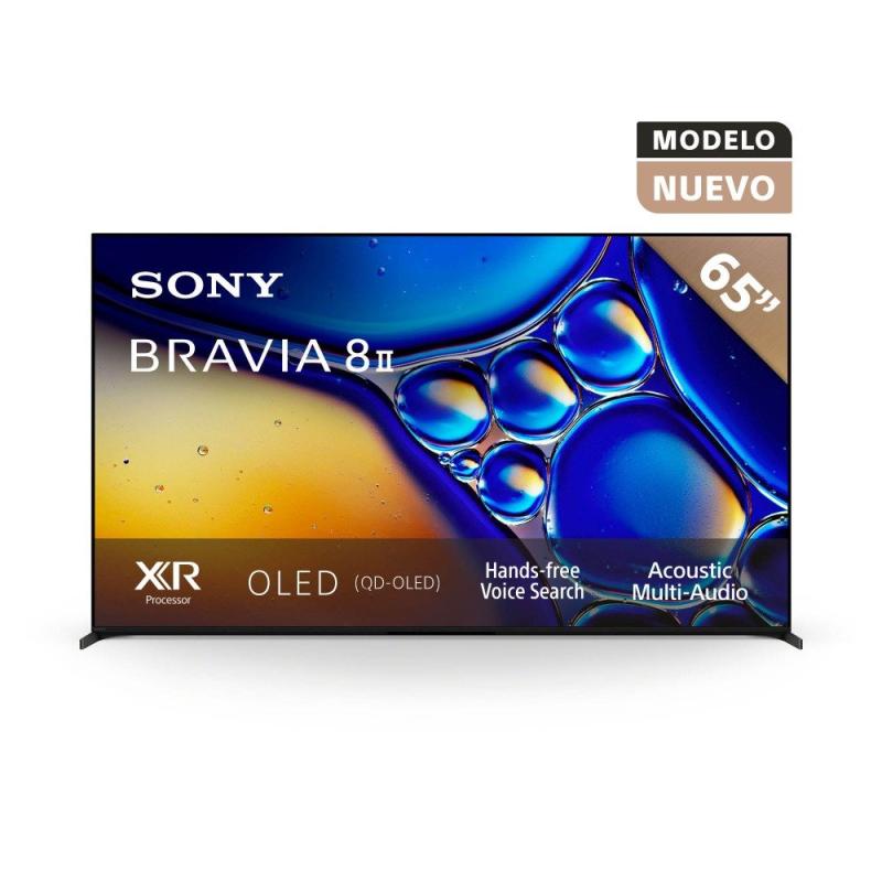 Sony Smart tv de 65" oled uhd 4k 120hz bravia 8 ii xr triluminos max xr80m2