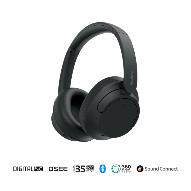 SONY AUDIFONOS INALAMBRICOS CON CANCELACION DE RUIDO COLOR NEGRO WHCH720N
