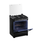 INDURAMA ESTUFA A GAS DE 30" 6 QUEMADORES COLOR NEGRO LÃNEA ZAFIRO