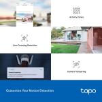 Tp-link Cámara de vigilancia para exteriores con visión nocturna y detección ia c310