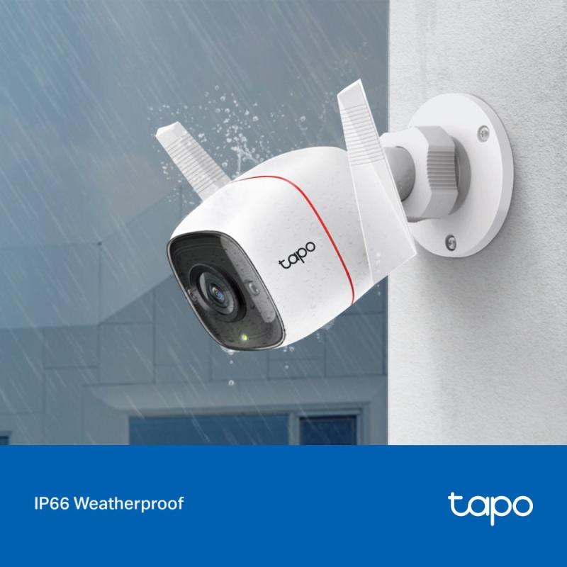 Tp-link Cámara de vigilancia para exteriores con visión nocturna y detección ia c310