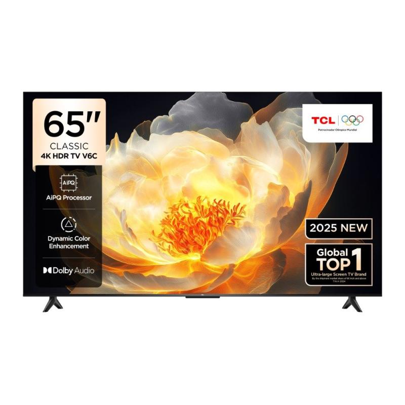 TCL SMART TV DE 65" UHD 4K GOOGLE TV V6C