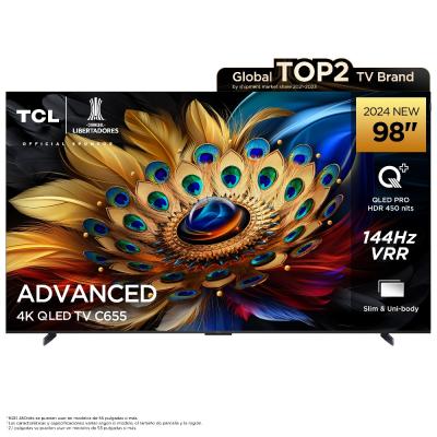 TCL SMART TV DE 98" QLED 4K 144HZ GOOGLE TV C655