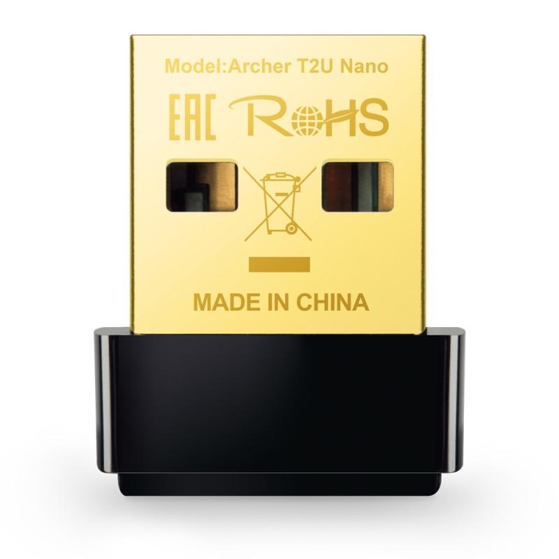 Tp-link Adaptador usb inalámbrico nano usb de doble banda ac600 t2u nano