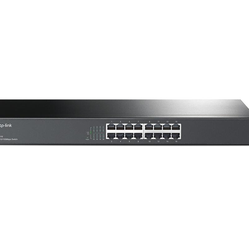TP-LINK SWITCH DE 16 PUERTOS 10/100MBPS PARA MONTAJE EN RACK TLSF10