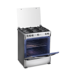 INDURAMA ESTUFA A GAS DE 30" 5 QUEMADORES COLOR ACERO LÃNEA ZAFIRO