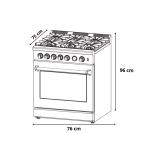 Drija Estufa a gas de 30" con horno de convección