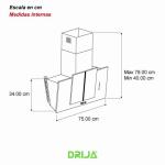 DRIJA EXTRACTOR DE GRASA 30" CAMPANA VETRO 76