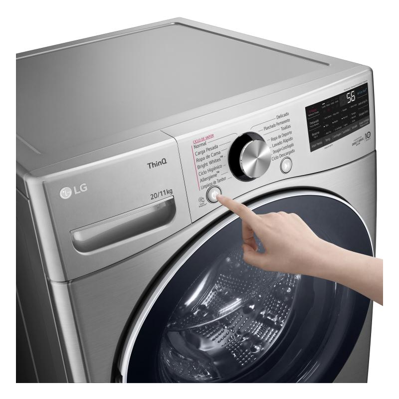 Lg Lavadora(20kg) y secadora(11kg) 2 en 1 carga frontal inverter ai dd con conectividad lg thinq color s