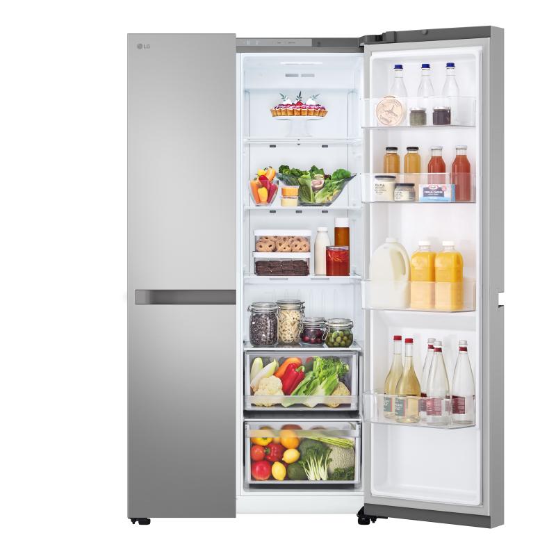 LG REFRIGERADORA SIDE BY SIDE 23CUFT(GROSS) / 22.5CUFT(NET) SMART INVERTER PRIME SILVER